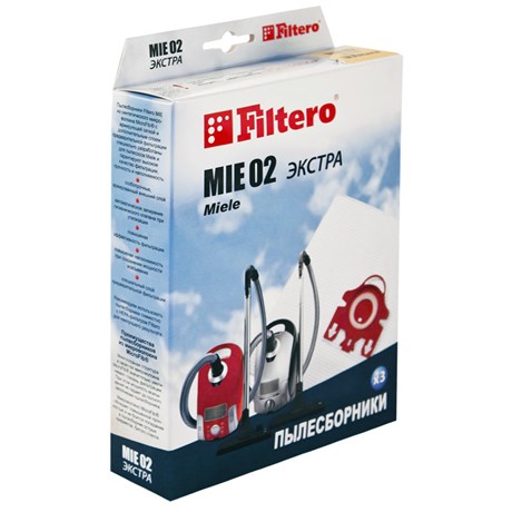 фото: Filtero MIE 02 (3) ЭКСТРА, пылесборники