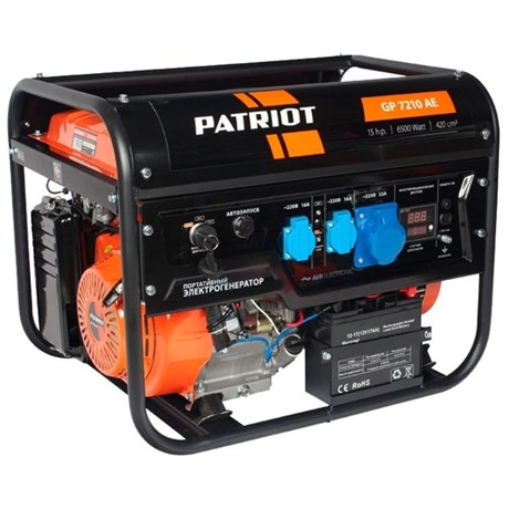 фото: Генератор Patriot GP 7210AE