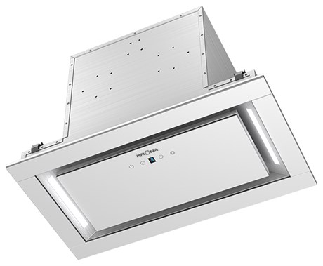 фото: Кухонная вытяжка Krona Selina 600 glass white S