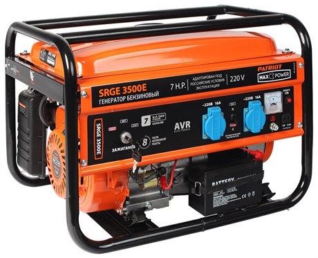 фото: Генератор Patriot Max Power SRGE 3500E