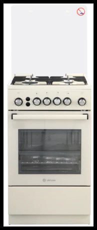 фото: Газовая плита DeLuxe 5040.40г(кр)чр 016