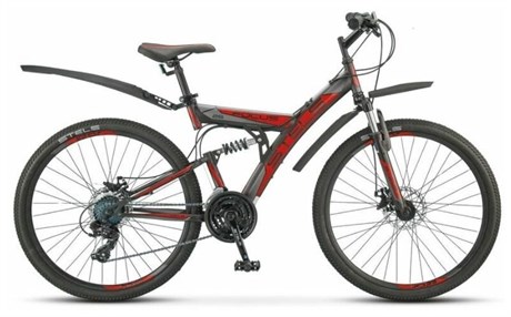фото: Велосипед Stels 16" Focus MD 24" 18-SP V010 красный/черный