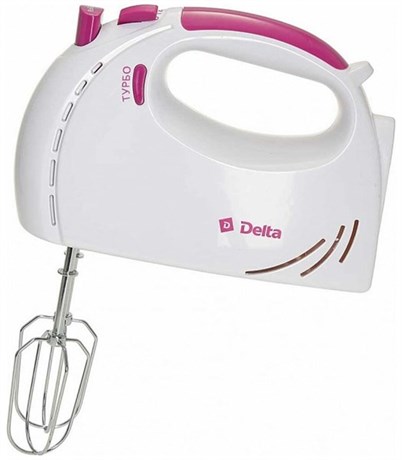 фото: Миксер Delta DL-5061 белый с темно сиреневым