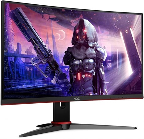 фото: Монитор AOC C24G2AE черный/красный