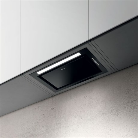 фото: Кухонная вытяжка ELICA Hidden ADV PLUS BLGL/A/52 черный/стекло
