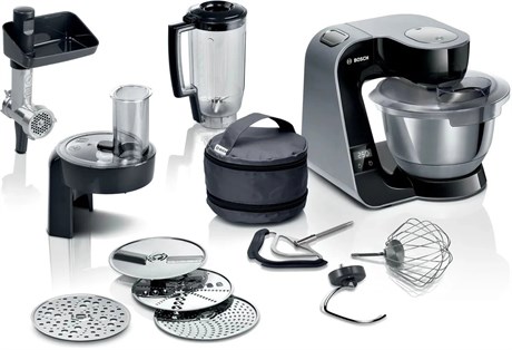 фото: Кухонный комбайн Bosch MUM5X черный/серый