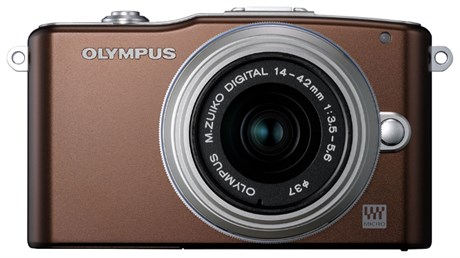 фото: Olympus Pen E-PM1 kit коричневый