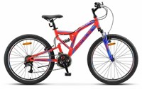 фото: Велосипед Stels 16" Mustang MD 24" V010 LU095563 LU094555 красный неоновый/синий (2023)
