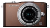 фото: Olympus Pen E-PM1 kit коричневый