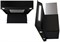 фото: Кухонная вытяжка Krona Naomi Silent mirror 900 black 5P-S