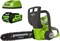 фото: Электрическая пила Greenworks G40CS30K2