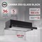 фото: Кухонная вытяжка MBS Canna 260 black glass